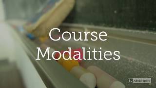 Course Modalities
