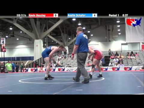 Kevin Beazley vs. Austin Schafer at 2013 Junior Nationals - FILA - FS