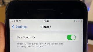 How To Put Touch ID on Hidden Photos in iPhone