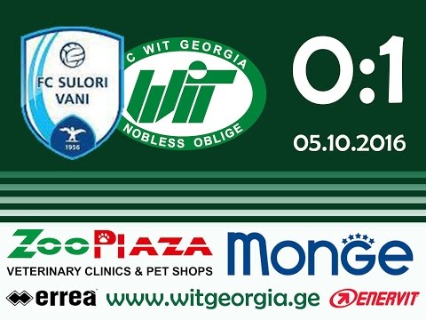 FC SULORI 0-1 FC WIT GEORGIA /05.10.2016 /