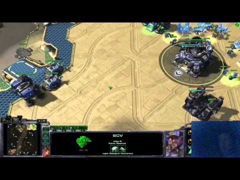 Starcraft II: HOTS - 1v1 - GOLD Terran - TVT- Thor Rush - With Commentary