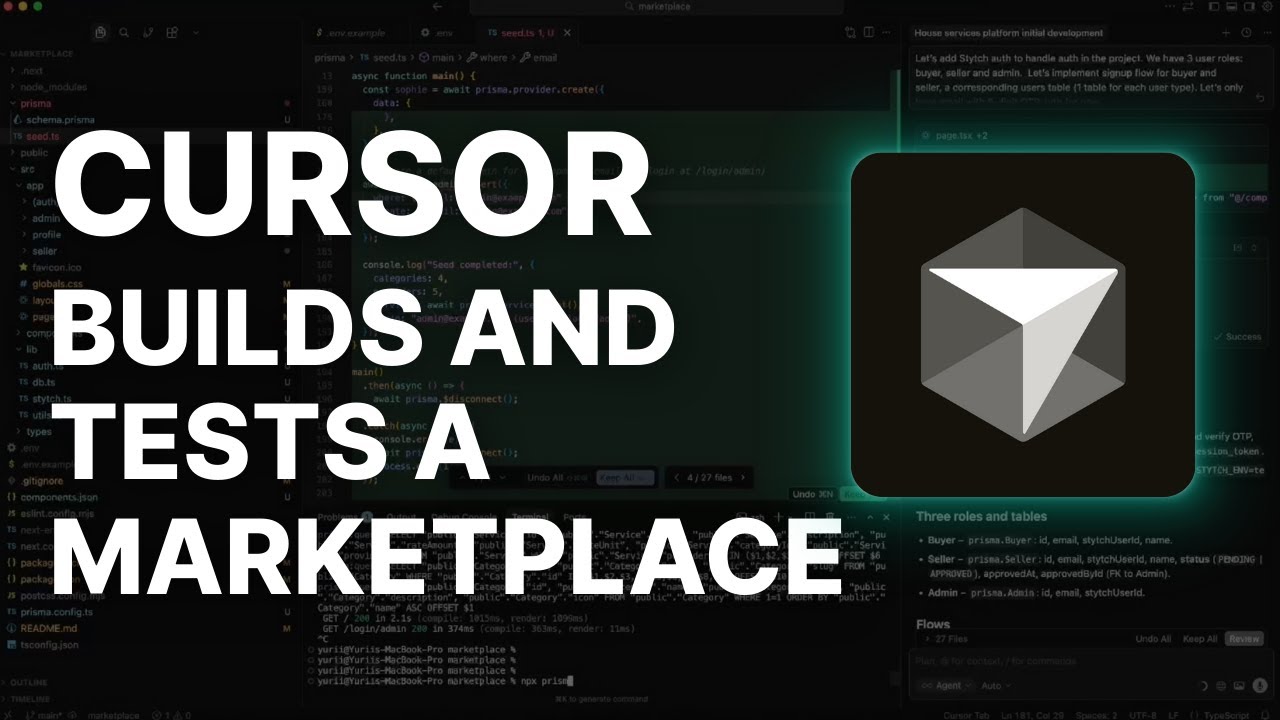 I Let Cursor Build and Test a Marketplace App