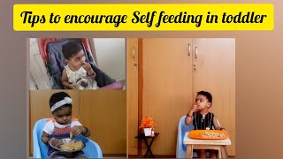 How to encourage Self feeding in toddler in tamil| how to teach your baby to feed themselves