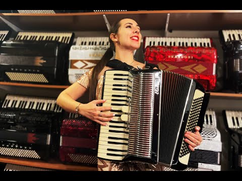 5878 - Black Chrome Elettra Piano Accordion LM 39 120 image 2