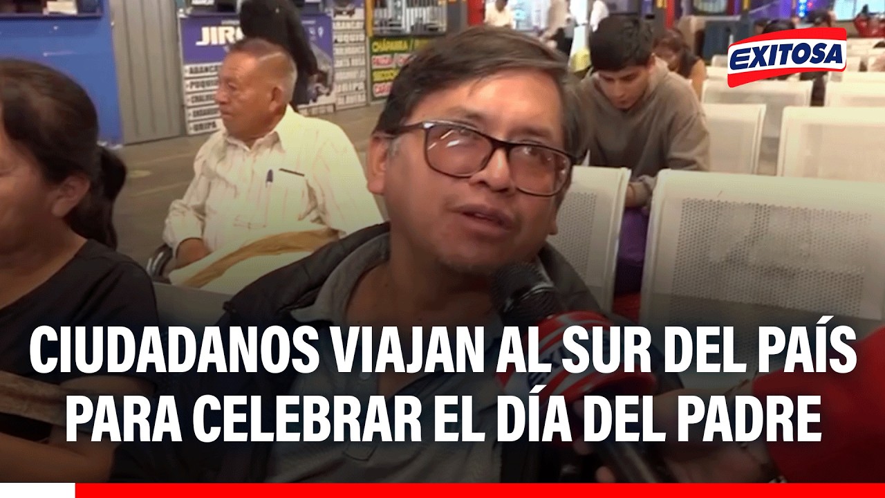 🔴🔵 SJM: Ciudadanos viajan al Sur del pa{is para celebrar el Día del Padre