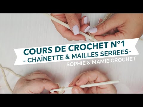 🌸1 ER COURS DE CROCHET POUR DEBUTANTE 🌸 TENIR UN CROCHET 🌸 CHAINETTE🌸 MAILLE SERREE 🌸 #MAMIECROCHET