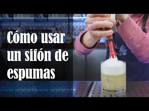 Como usar un sifón de espumas Escuela House of Mixology - Madrid - España