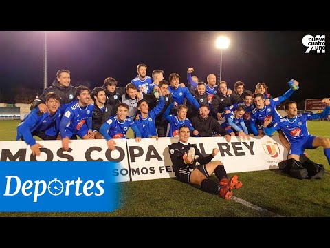 Celebración del Comillas por su pase a la Copa del Rey