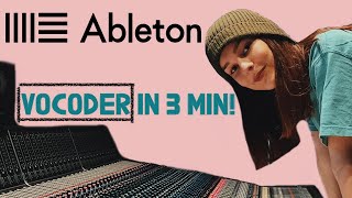 EASY VOCODER TUTORIAL FOR ABLETON (SoundGirlTea)