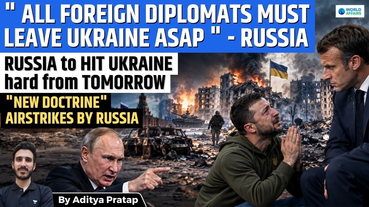 Russia Warns Diplomats to Leave Kyiv! Putin’s New War Strategy Explained