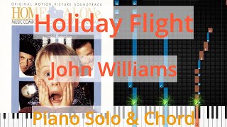 🎹Solo &amp; Chord, Holiday Flight, John Williams, Synthesia Piano