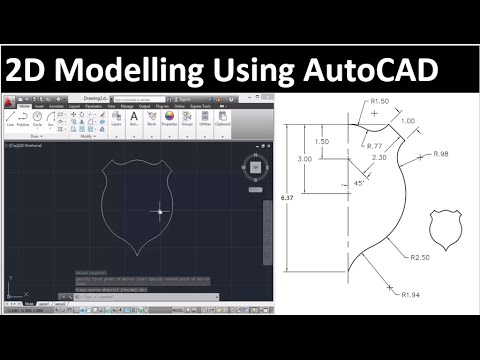 2D drawing using AutoCAD drawing 4