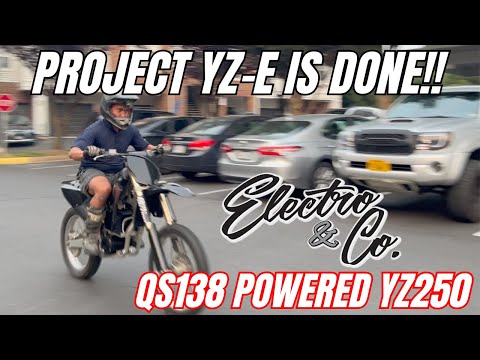 Project YZ-E is Finally Done! E&C EMX QS138 Powered Yamaha YZ250 Electric Dirt Bike