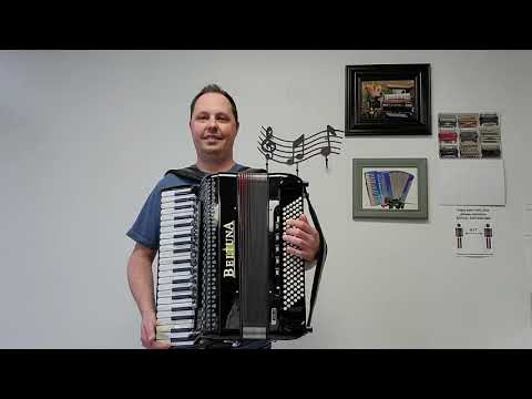 (SOLD!) - Beltuna Euro IV - Video #1 (full size, full MIDI) (Carnegie Accordion Company)