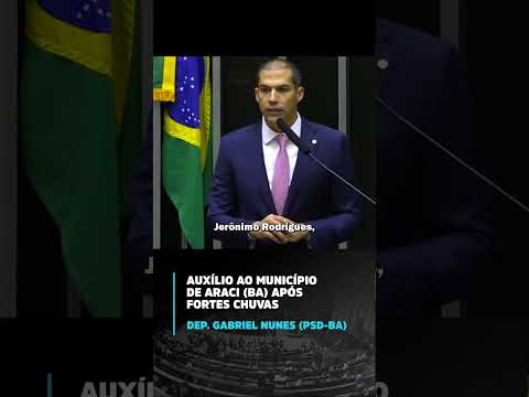 25/11/2025 - Gabriel Nunes; auxílio ao município de Araci (BA) após fortes chuvas
