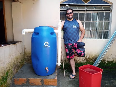 #03 Faça você mesmo - Pedestal de alvenaria para mini cisterna de 240 Litros.