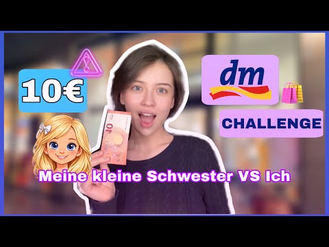 €10 DM CHALLENGE 😱 | My little sister VS me