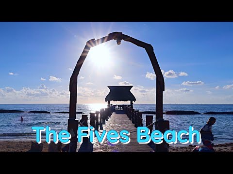 Beachwalk from Grand Princess to The fives beach Hotel . Riviera Maya Beach 🏖️Mexico 🇲🇽
