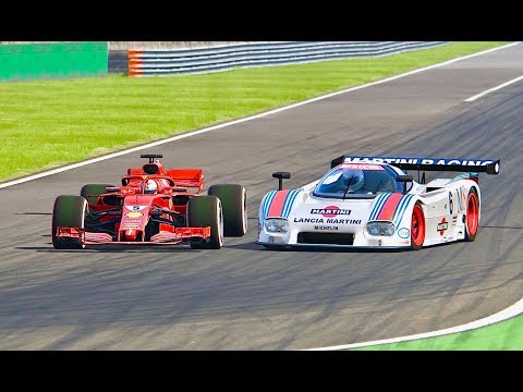 Ferrari F1 2018 vs Lancia LC2 - Monza