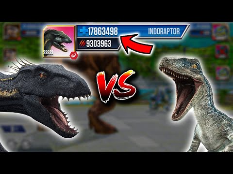 INDORAPTOR vs VELOCIRAPTOR LEVEL 999 | Jurassic World: The Game