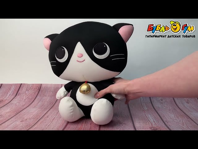 Игрушка-антистресс Кошка мягкая 28см - видео