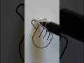 BTS Finger Heart ️ Easy Drawing Shorts