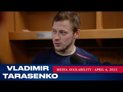 Thumbnail for New York Rangers: Vladimir Tarasenko Postgame Media Availability | Apr. 6, 2023