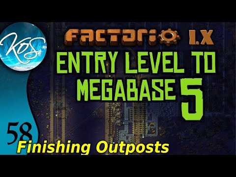 Factorio 1.X Entry Level to Megabase 5 - 58 - OUTPOST COMPLETION! - Guide, Tutorial