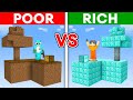 POOR vs RICH: SKYBLOCK Build Challenge in Minecraft
