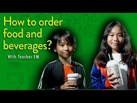How To Order Food and Beverages?  🍔 🍕🥤With Teacher EM