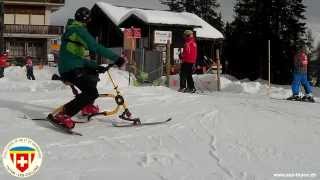 preview picture of video 'Ecole Suisse de Ski, Thyon - Les Collons / Snowbike'