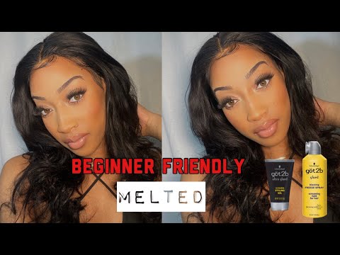BEGINNER FRIENDLY| How I Melt My Lace ONLY Using Got 2b Spray| ft ROSEHAIR