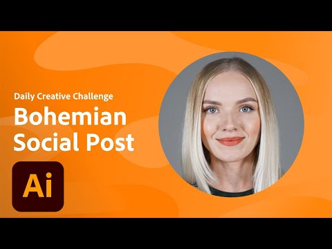 Illustrator Daily Creative Challenge - Bohemian Social Post | Adobe Creative Cloud