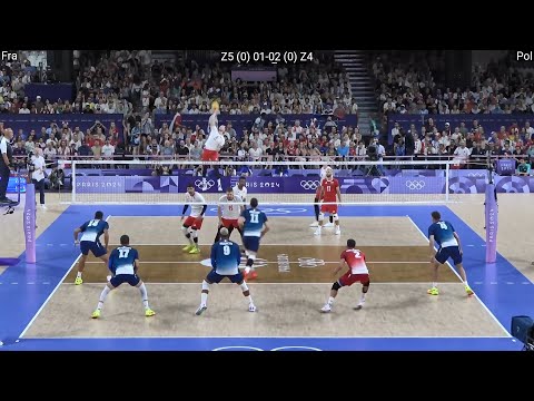 Volleyball France - Poland FULL Match 2024 Paris Olympics Final