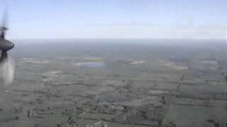 Flying inside the bubble in a C-130 during Maple Flag.