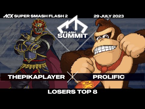 ThePikaPlayer (Ganondorf) vs Prolific (Donkey Kong) - Losers Top 8 - Flash Summit 5