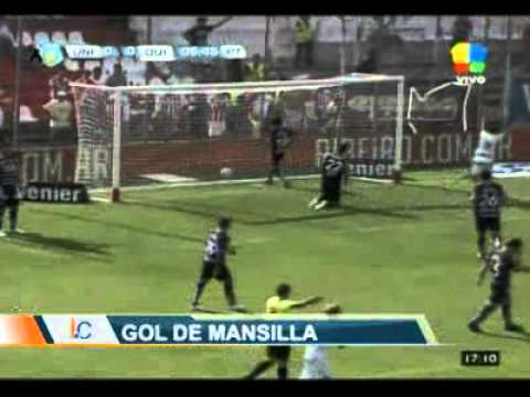 Gol de Mansilla. Quilmes 1- Unión 0. Torneo Final. (infobae.com)