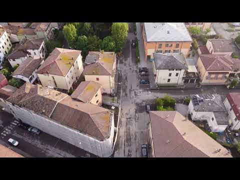 VIDEO CON IL DRONE SU BOMPORTO E IL PANARO IN PIENA