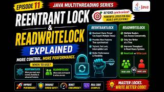 ReentrantLock & ReadWriteLock Explained | Advanced Java Multithreading | Java Multithreading Ep. 11