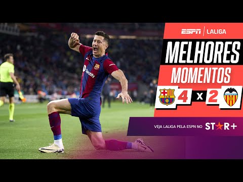 Gols e lances de Barcelona x Valencia