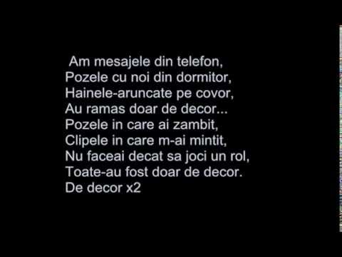 Andreea Balan feat Criss Blaziny - Decor lyrics