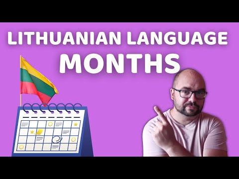 Lithuanian Language Vocabulary: Months (With Example Sentences)