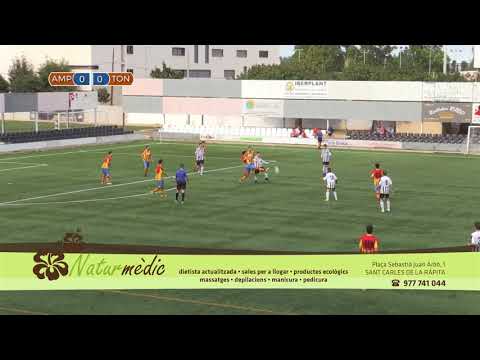 Partit de la Jornada. Amposta - Tona (Ascens a 1a Catalana)