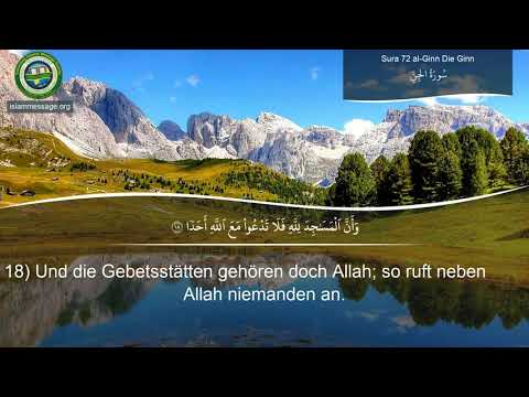 Quran Surah 72 Al-Jinn (German translation)