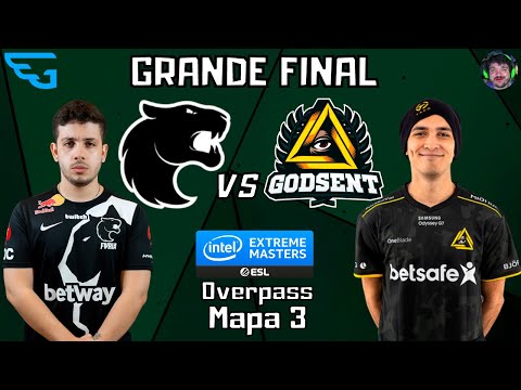 Furia vs GODSent (Overpass - Mapa 3 MD3) GRANDE FINAL IEM - Transmissão Gaules