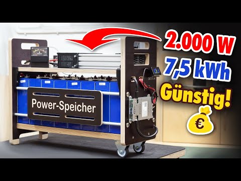 24V DIY power storage with 2000W charging capacity – build it yourself, affordable & smart!