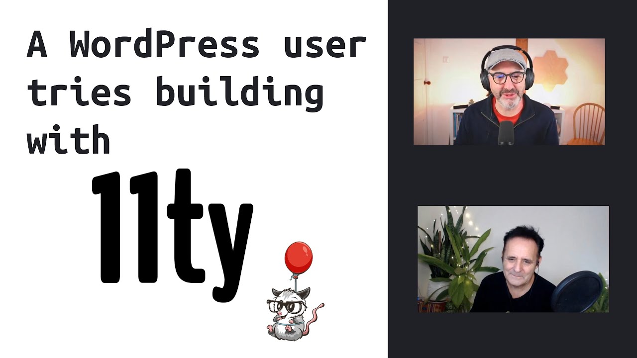 Long-term WordPress user tries building with 11ty (a Static Site Generator)