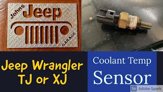 1998 Jeep Wrangler 4.0L Coolant Temperature Sensor Replacement (TJ/XJ)