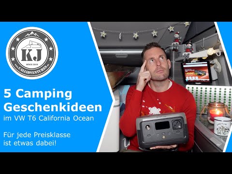 5 Camping Geschenkideen im VW T6 California Ocean - Für jede Preisklasse ist etwas dabei!