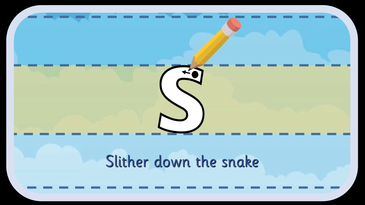 's' letter formation